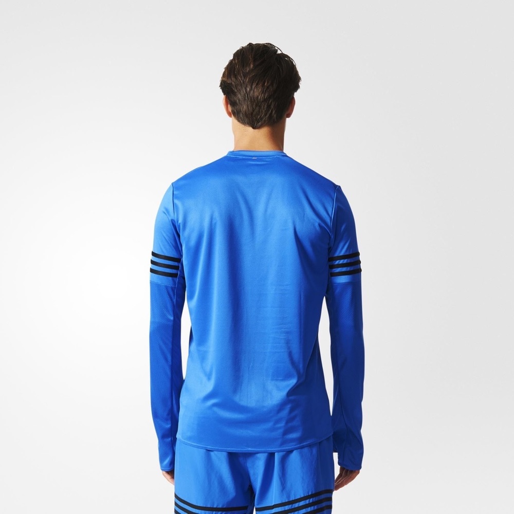 Adidas Long Sleeve Responsive 3 Stripe Training Shirt - Picture 6 of 10